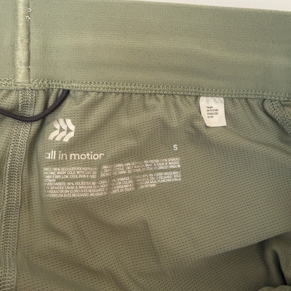 All in Motion Sage Green Men's Athletic Shorts - Picture 4 of 6